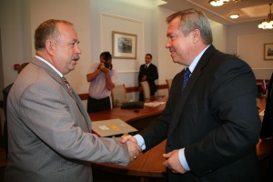 Василий Голубев встретился с послом Республики Белоруссия