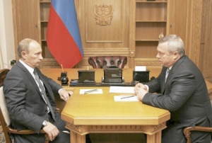 Состоялась рабочая встреча Владимира Путина и Василия Голубева