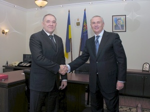 Встреча руководителей органов внутренних дел Ростовской и Луганской областей