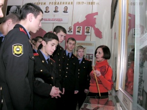 Музей донской милиции посетили воспитанники Новочеркасского суворовского военного училища МВД России