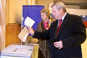 Василий Голубев принял участие в голосовании