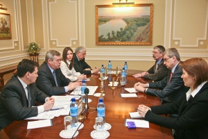 Василий Голубев встретился с Чрезвычайным и Полномочным Послом Бельгии в России Ги Труверуа