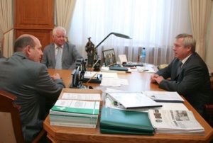 Василий Голубев и глава «Автодора» обсудили ход реконструкции М-4 «Дон»