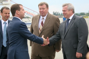Дмитрий Медведев прибыл с рабочим визитом в Ростовскую область