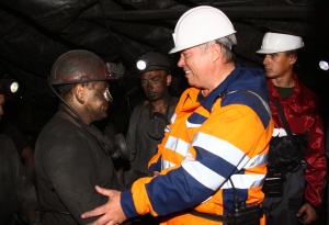 Василий Голубев обсудил с шахтёрами проблемы угольной отрасли