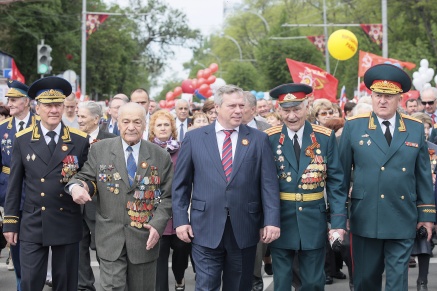 Василий Голубев принял участие в праздновании 71-й годовщины Победы